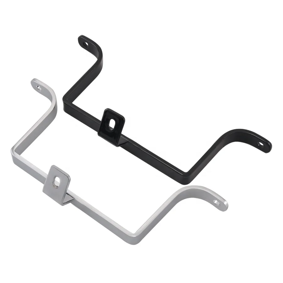 
 Черная/хромированная сумка для крепления крыла, подходит для Harley FLH FLT 1984-2008  