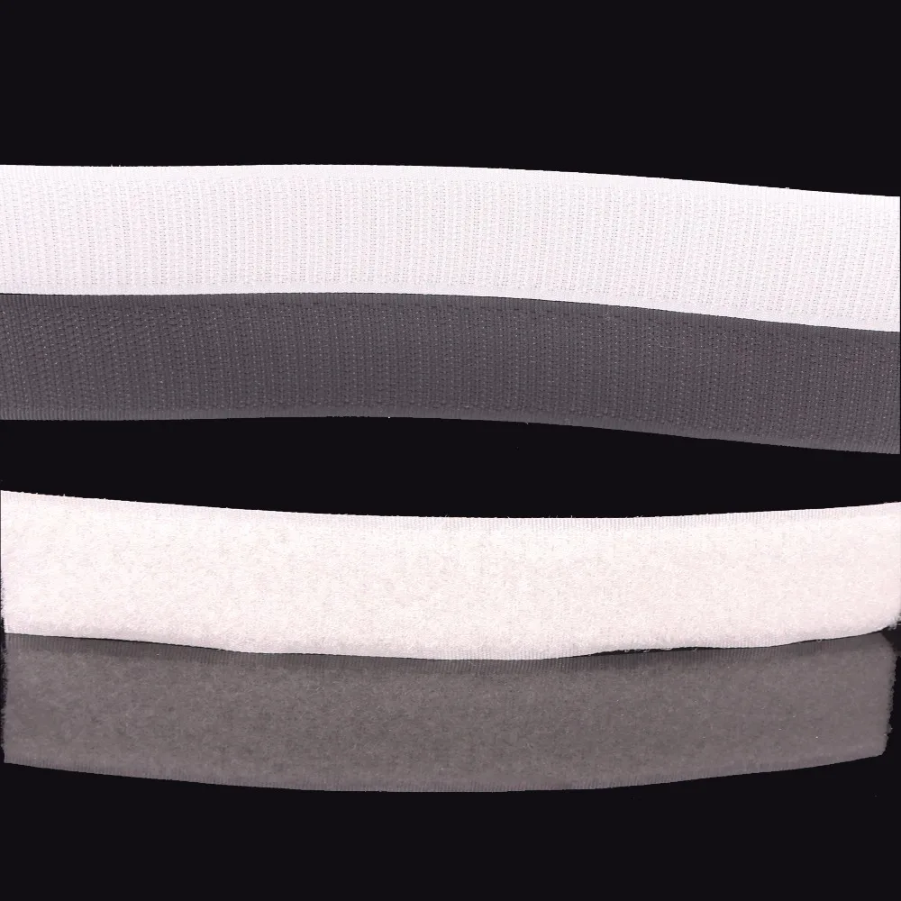 1' black and white hook and loop Magic tape from OEM factory