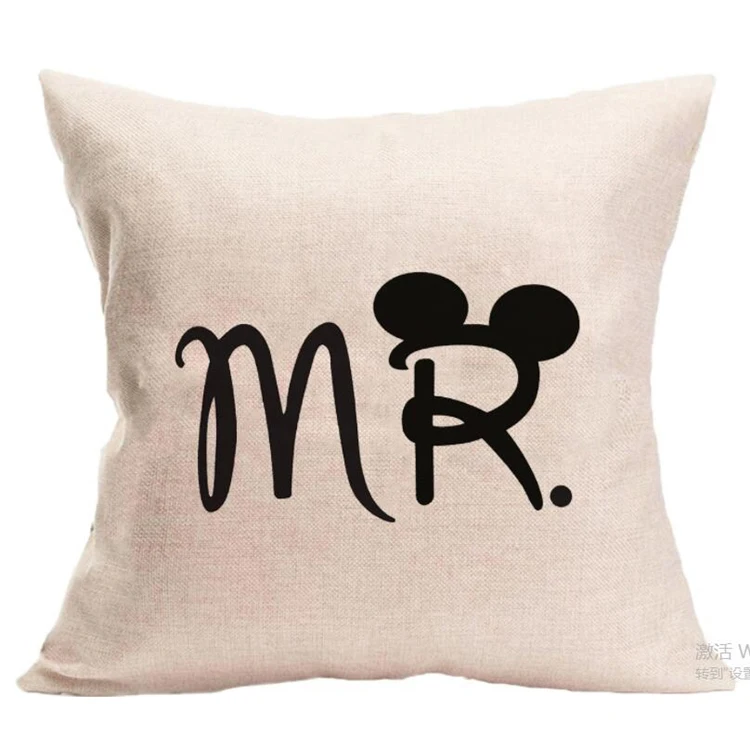 Подгонянный полиэстер 45*45 см простой текст хлопок мягкая задняя подушка