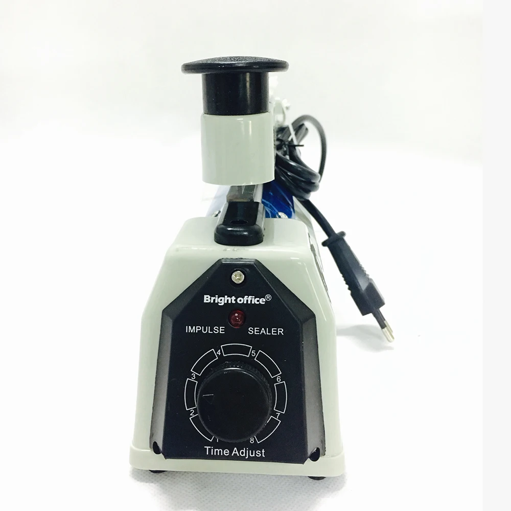 Metal structure plastic bag heat sealing machine from bright office packaging machine