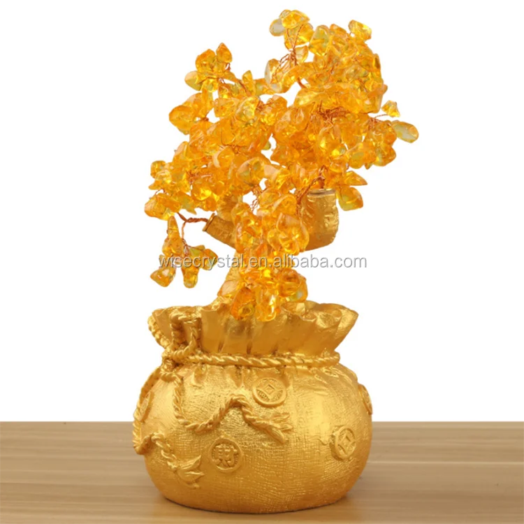 Natural Gemstone crystal tree crystal amethyst rock stone tree