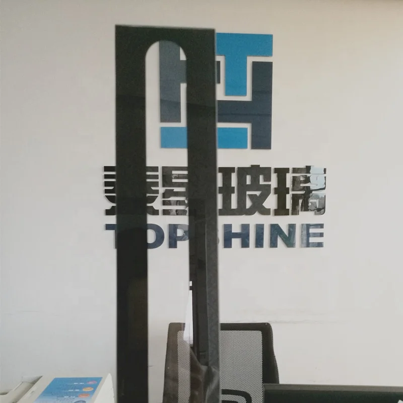 Customized decorative silk screen printing glass for led light cover glass lamp