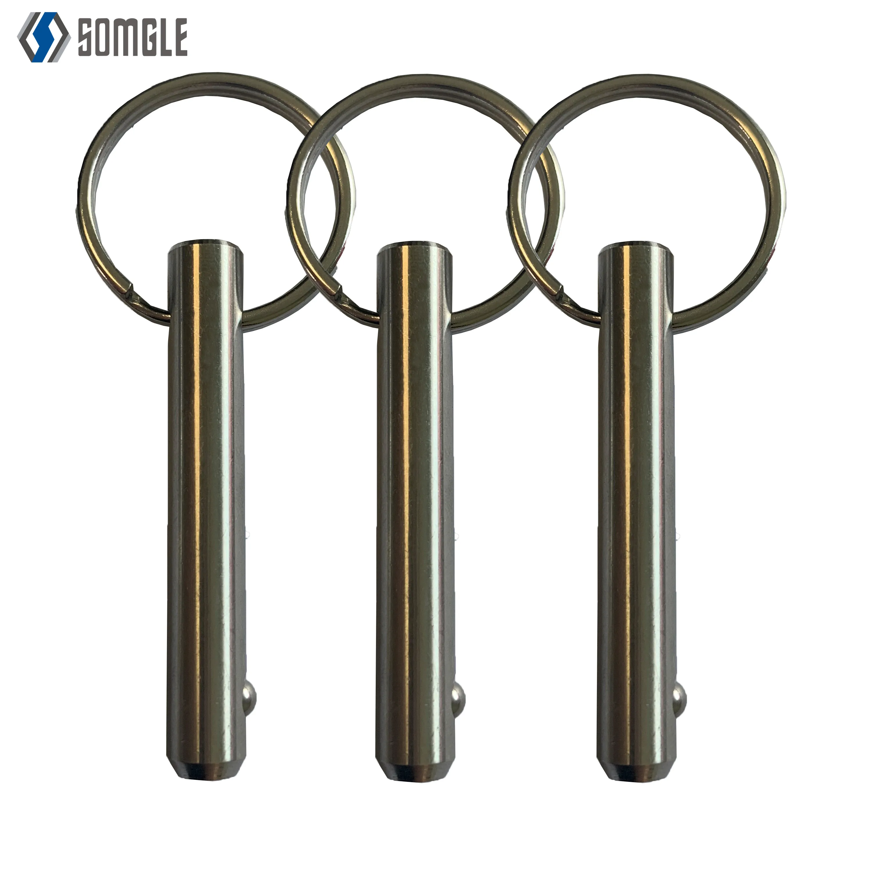 
Top Sales Ring pull Quick Release Ball Detent Hitch Lock Pin For Hardware industry 