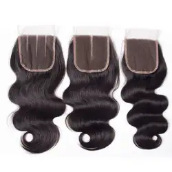 ELI Peruvian Human Hair Bundles With Closure,Bundles Raw 100 Peruvian Straight Hair,10A Grade Peruvian Virgin Human Hair