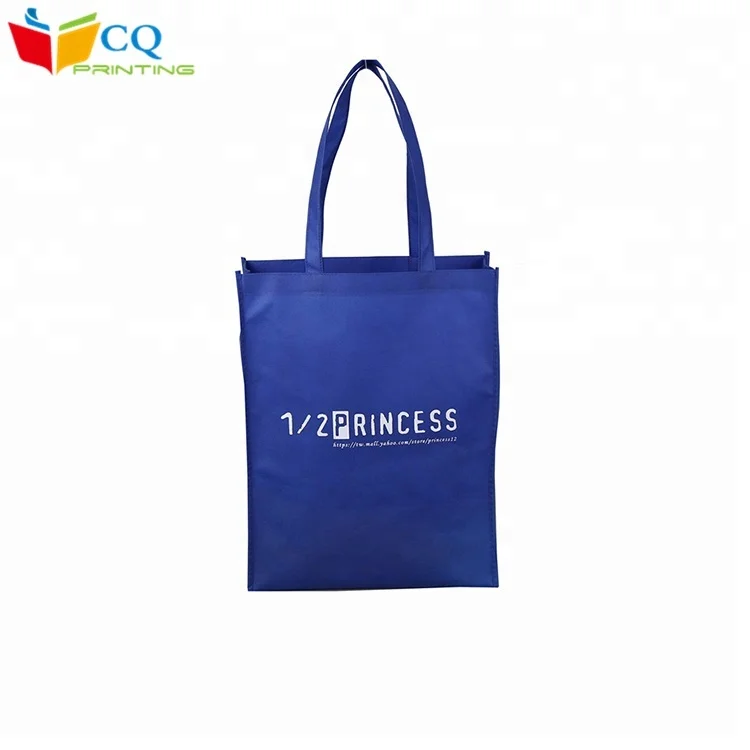 Wholesale eco-friendly cheap promotional deep blue non woven carry bag in guangzhou