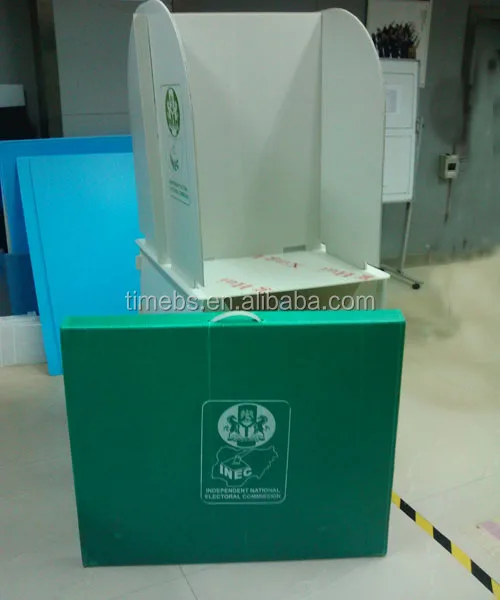 Foldable corrugated cardboard plastic voting booth polling stations ballot boxes for election
