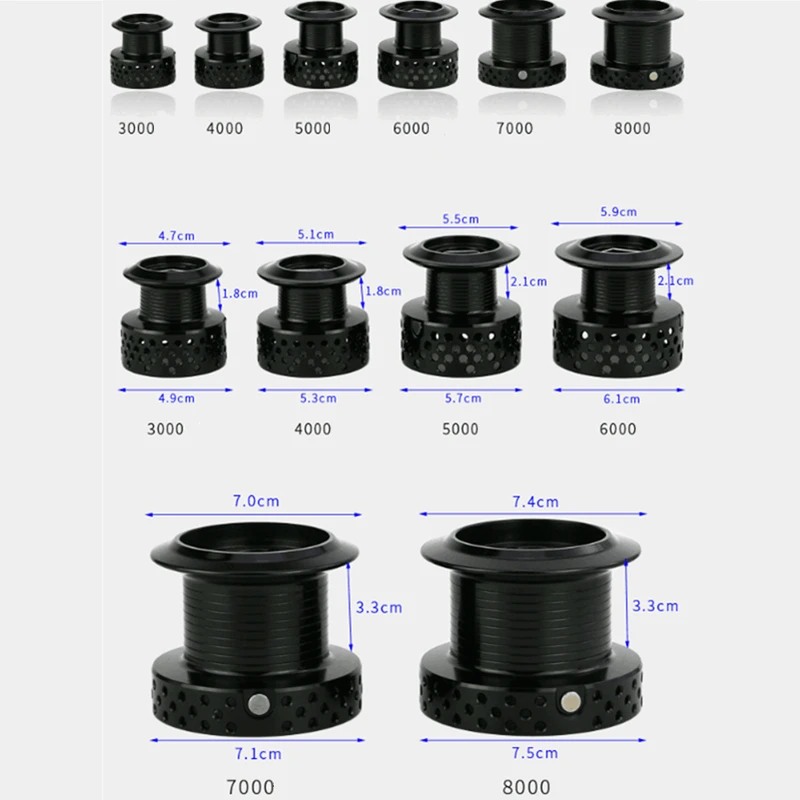 Yumoshi Рыболовная катушка серии 3000-8000, рыболовная катушка для ловли карпа, новый дизайн с двойным тормозом, Рыболовная катушка для кастинга