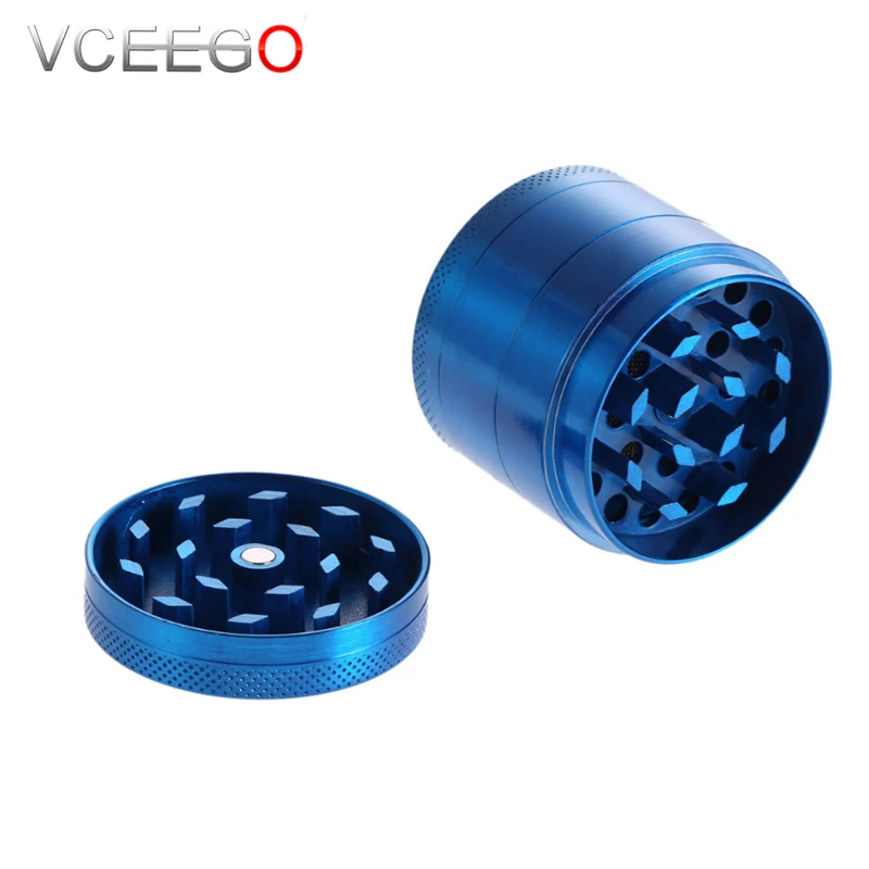 Большой жернов для трав электрический 4 слоя из цинкового сплава цинковый сплав ручной раскатной валик шлифовального станка с бумаги коробка хранения