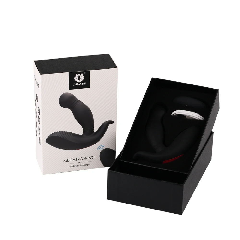 Rechargeable remote control prostate massage anal butt plug vibrator male ass sex toy