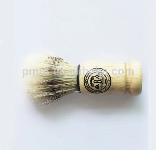 Private label wooden handle shaving brush for men makeup