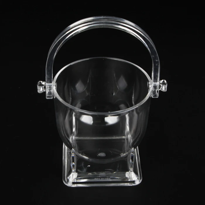 clear plastic ice bucket mini acrylic ice bucket,not easy to break small ice bucket