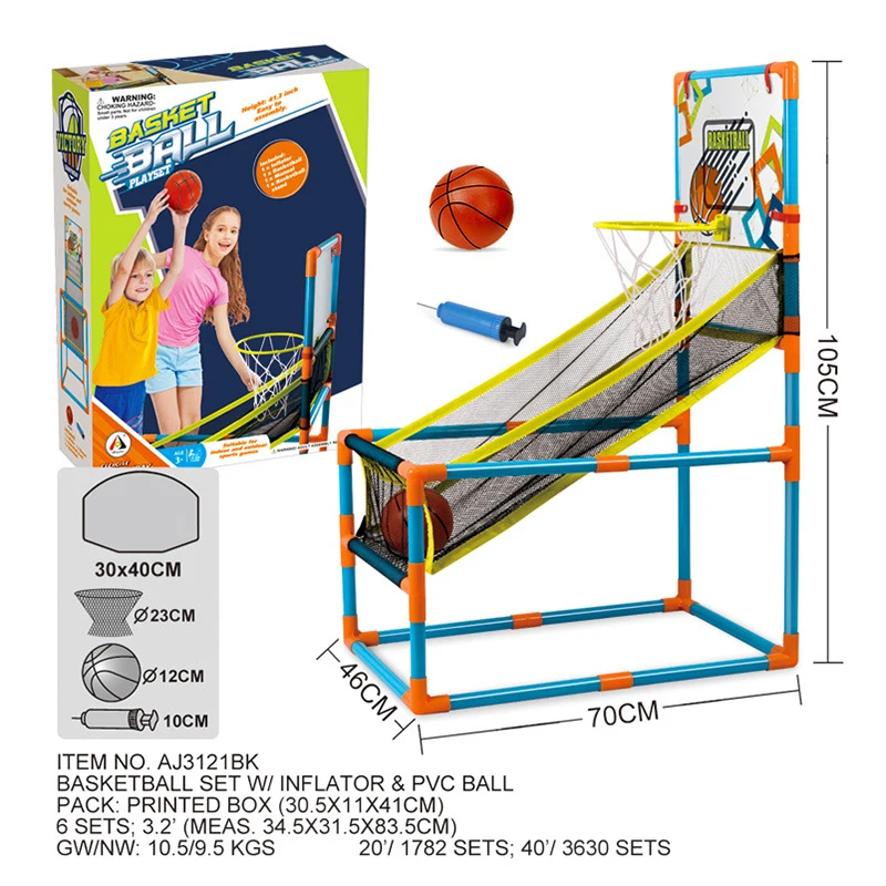 CE certificate basketball hoop stand for kids basketball set toy