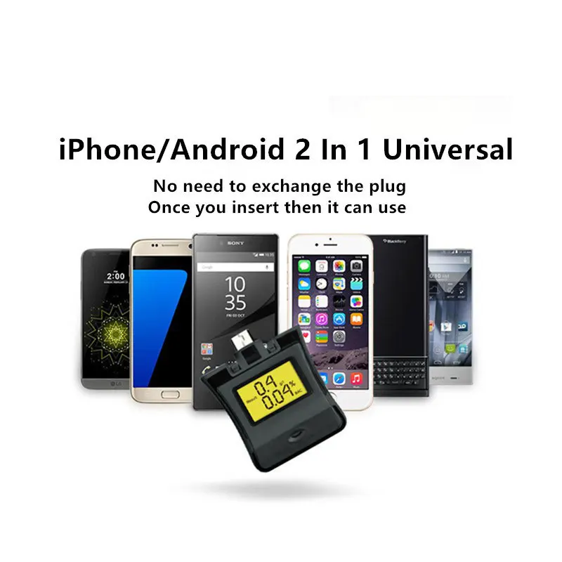 professional personal breathalyzer alcohol tester keychain breathalyzer