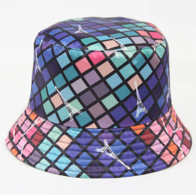 
Trade Assurance Floral Sublimation Terry Towel Bucket Hat Digital Printing Custom Bucket Hat 