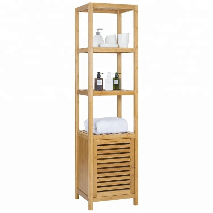 Decorative Entryway Multi-layer Bamboo Knife Bath Storage Rack Bathroom