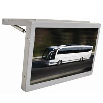 15 inch TFT LED flip down monitor for bus coach car AD signage video display