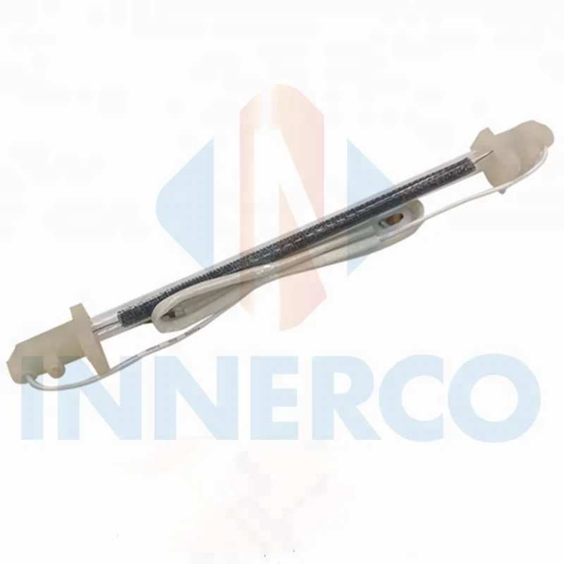 Refrigerator glass tube defrost heater