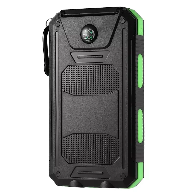 Solar Power Bank Portable Charger 20000mah Waterproof Battery Backup Charger Solar Panel Charger with Dual LED Flashlights