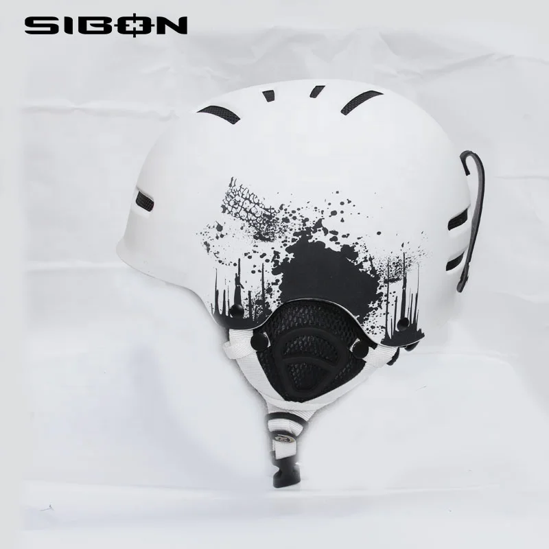 
SIBON B0822108 CE 14 air vents ABS shell removable goggle lock strap washable liner kids ski helmet oem 