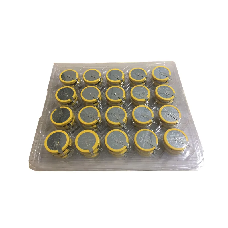 CR2450 lithium battery with SMT SMD pins for POS terminal PCB tabs