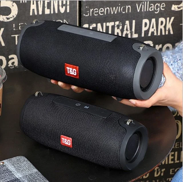TG118 Hot Sale  outdoor music mini War Drum portable fm fabric wireless speaker with carring