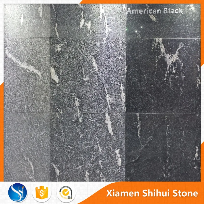 
Natural stone Bathroom wall tiles American Black granite 