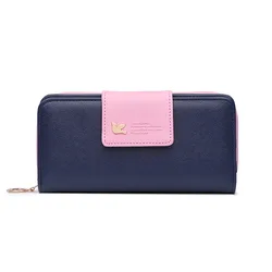 New Fashion Women Leather Wallet Women Long Design Purse For Wholesale