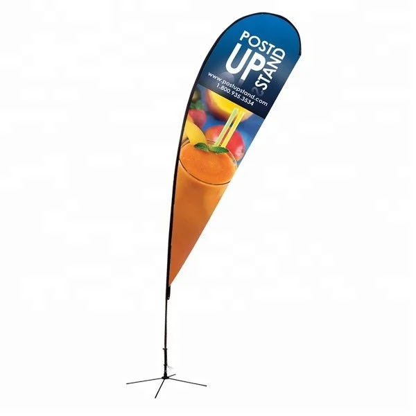 Personalized Digital UV Tear Drop Wing Banner Marketing Automotive Insurance Education Industries Great Trade Show Giveaways