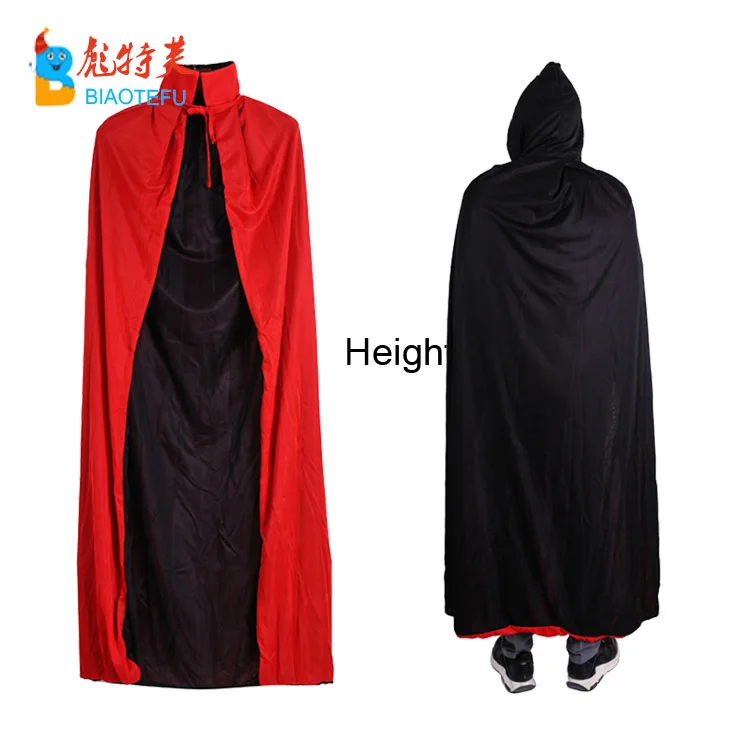 cheap halloween vampire red black cape for party
