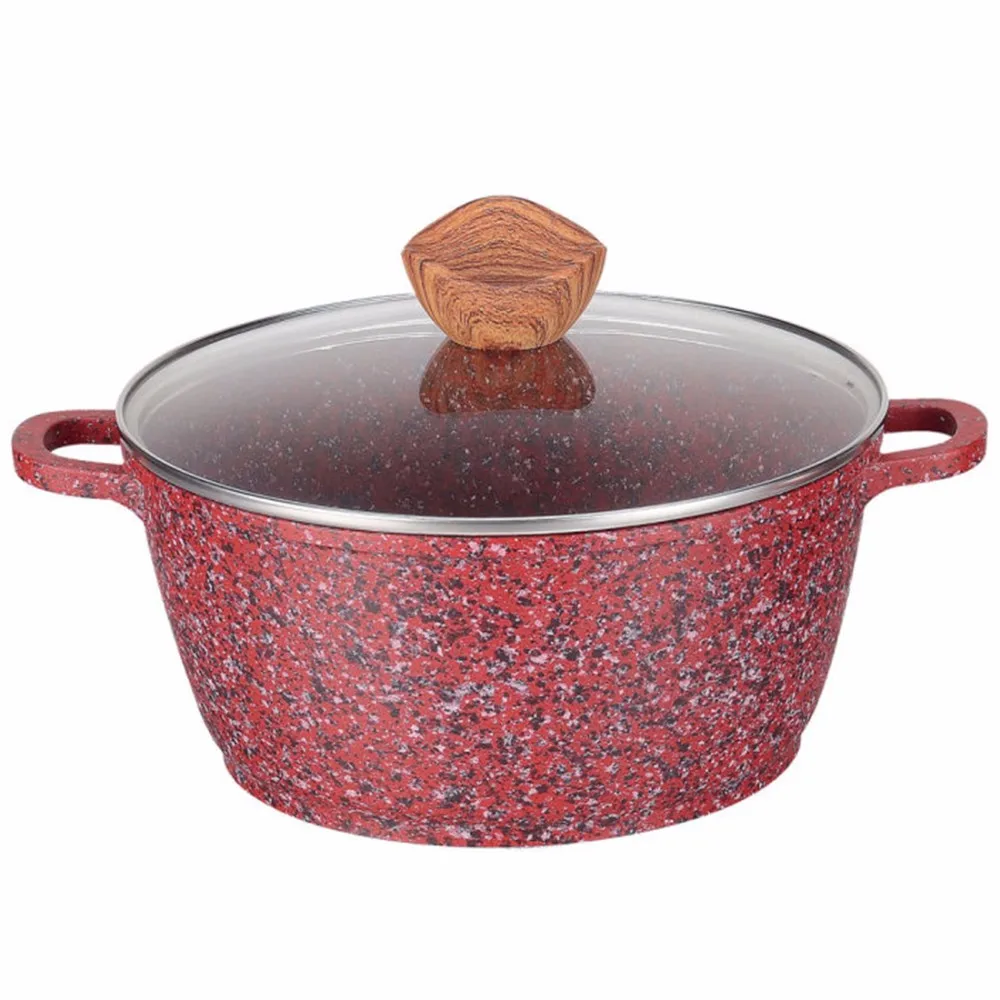 Diecast Aluminum Granite nonstick coating induction bottom soup pot cookware