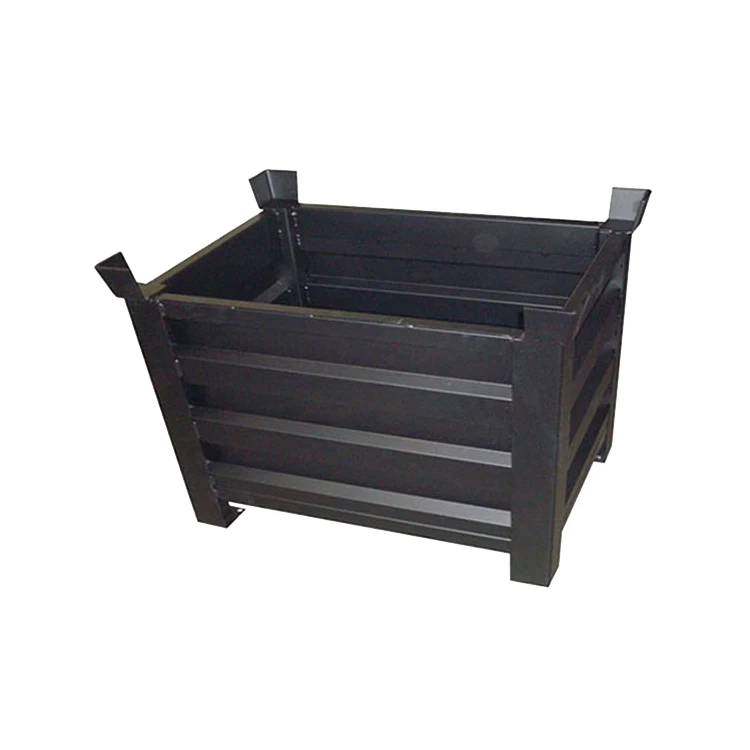 Foldable and Stackable Storage Mesh Steel Pallet Box