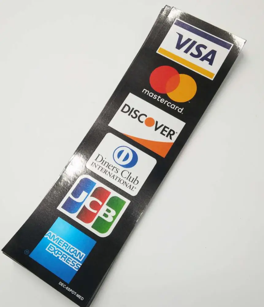 Custom self adhesive visa high quality electronic labels