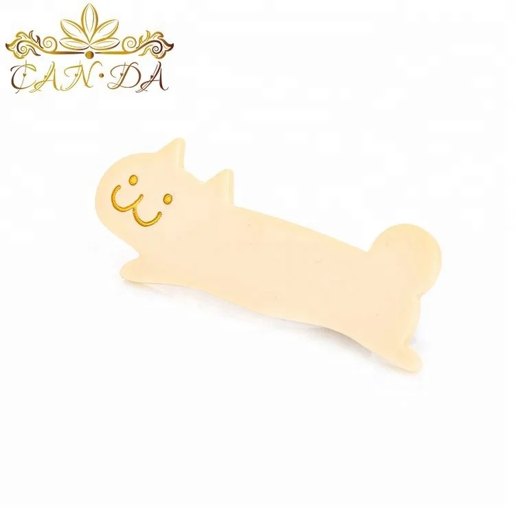 Bulk wholesale fancy hair clip lovely cat shape alligator hair clips for women