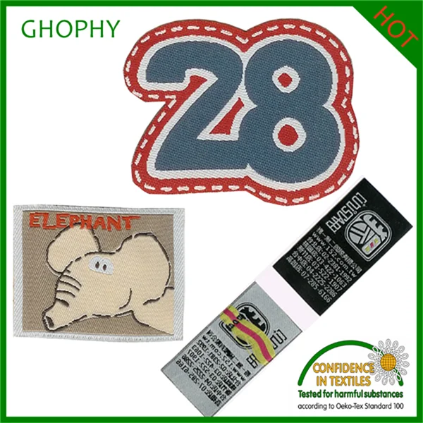 Индивидуальные тканые нашивки, тканые этикетки, тканые значки