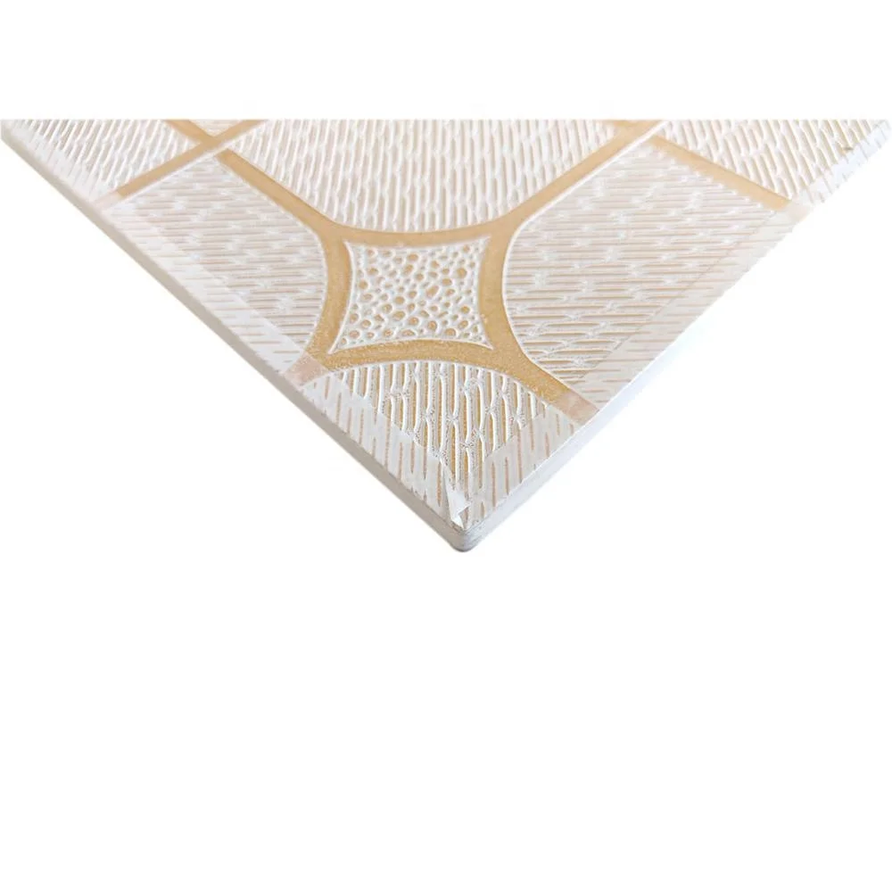 China Factory Fireproof Good Price PVC Square Gypsum Ceiling Board WIth Decorative 3D Patterns