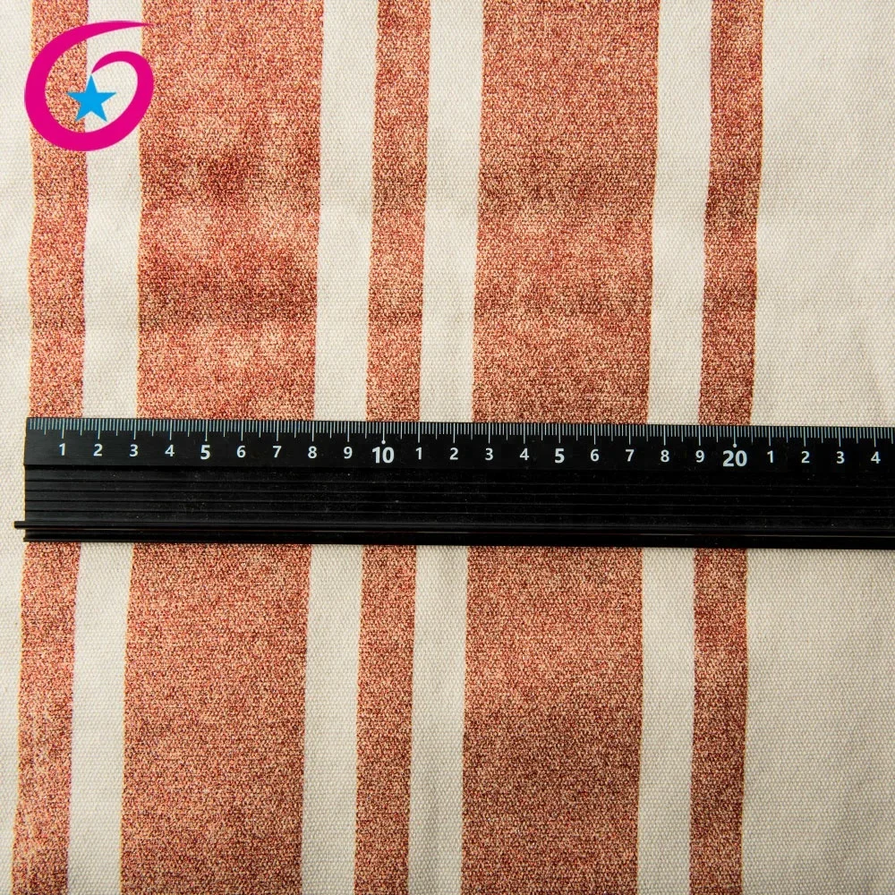 Wholesale 12oz Cotton Fabric Stripe Printed Recycled Canvas Fabric