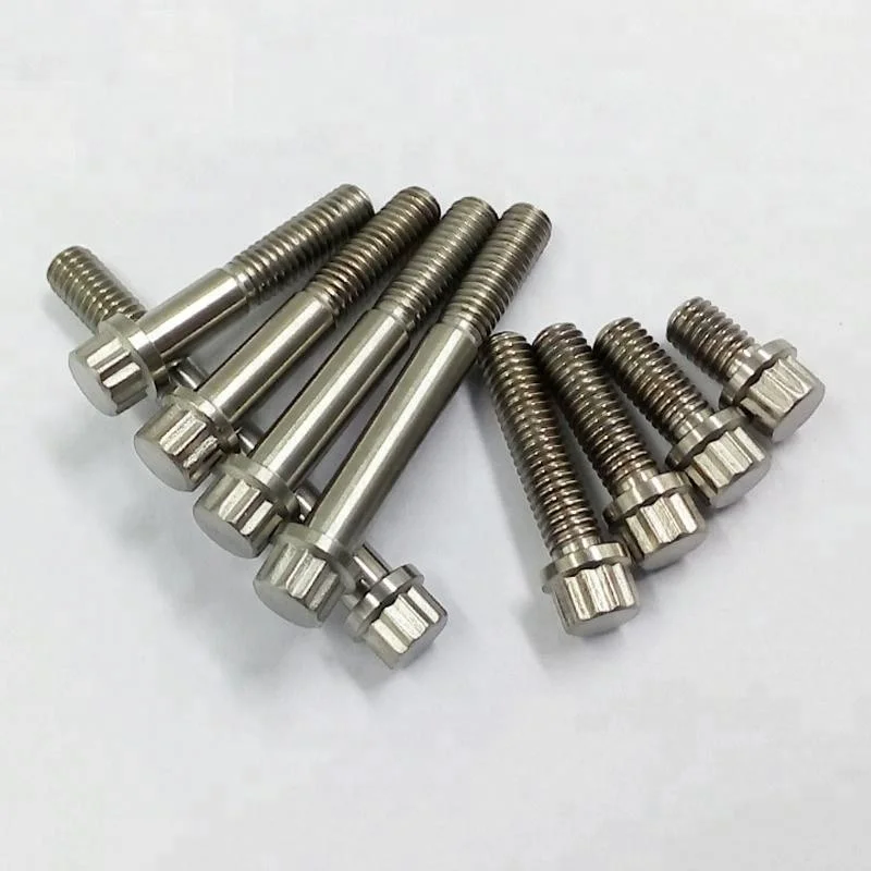 M6 M8 Titanium GR5 12 Point Flange Bolt