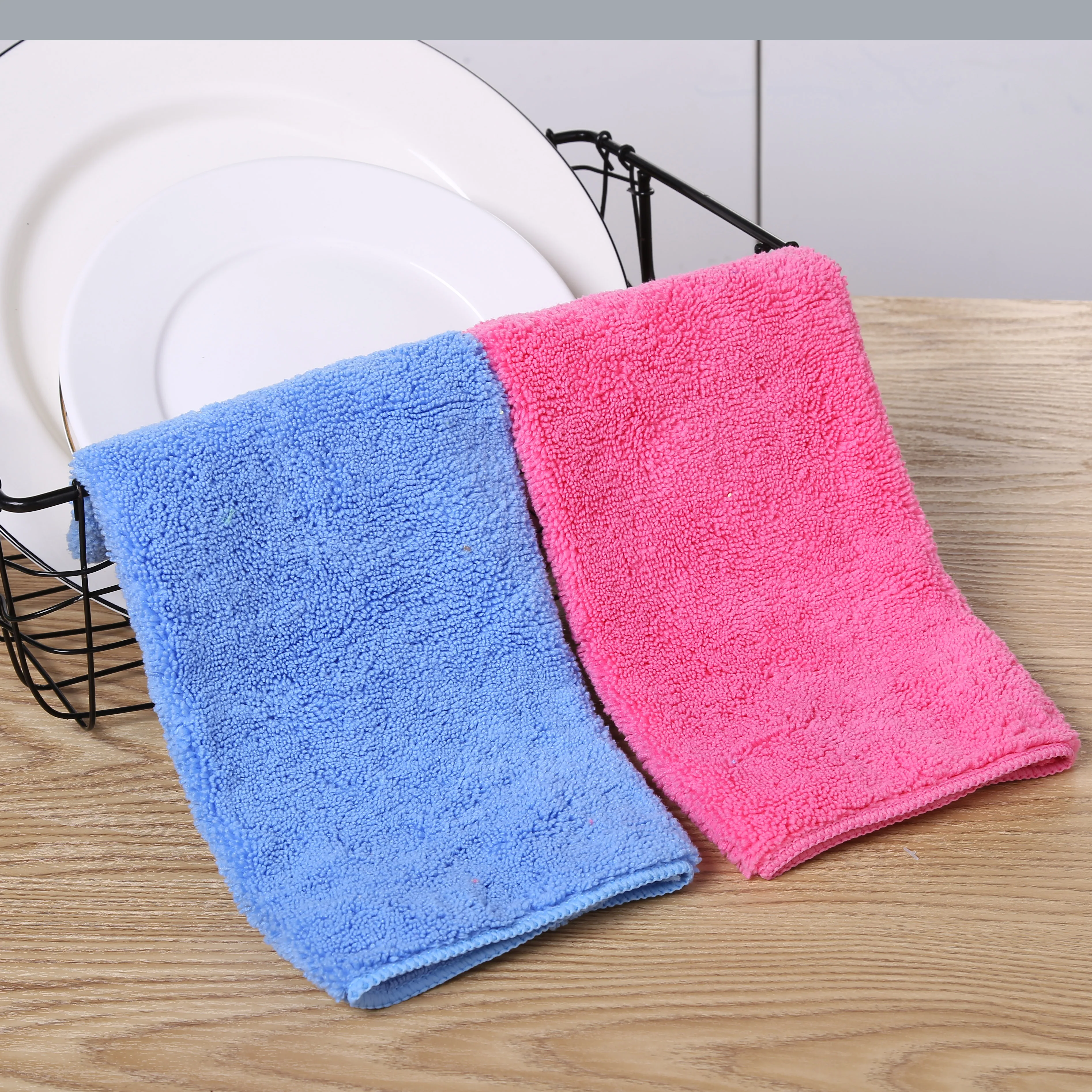 Magic Plush Microfiber Clean Towel Absorb Kitchen Rags Wash Cloth