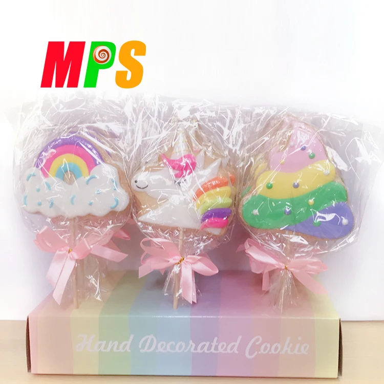 Украшенное печенье в форме единорога, Пряничный печенье