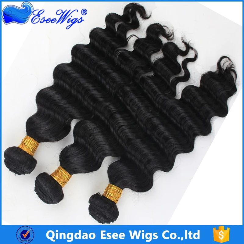 Best Quality Full Cuticles 8A Grade Unprocessed Raw Brazilian Human Hair Weave Deepwave Human Hair Bundles