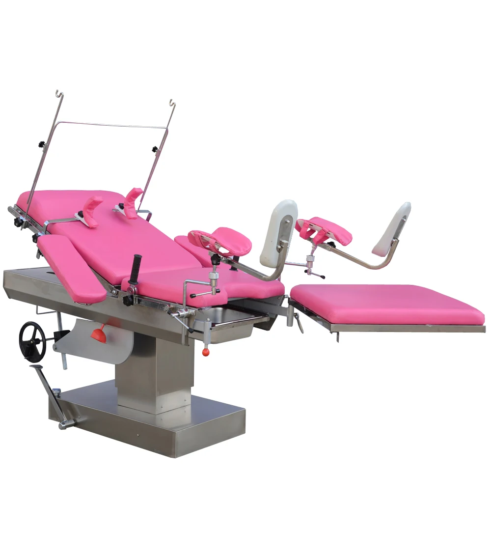 
TOP Sale Hospital Gynecology Equipments Manual Adjustable Medical Obstetrics Delivery Beds 