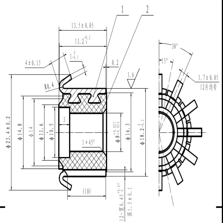 Переключатель двигателя постоянного тока ID8xOD18.2xH13.5 -12 бар, в наличии, с бесплатными образцами, тип крючка
