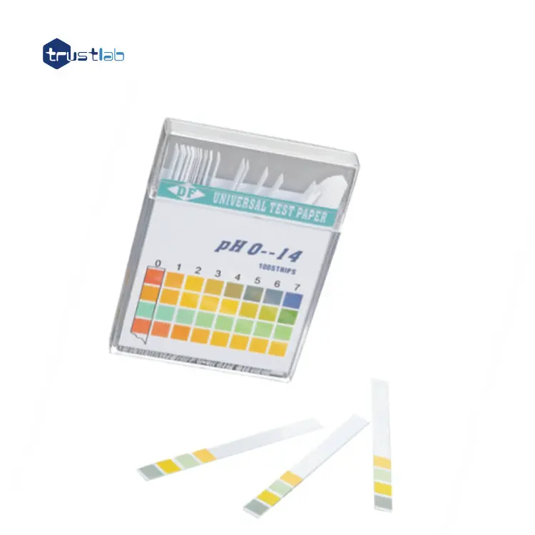 High quality rapid 100 strips/box 1-14 universal type indicator test ph paper