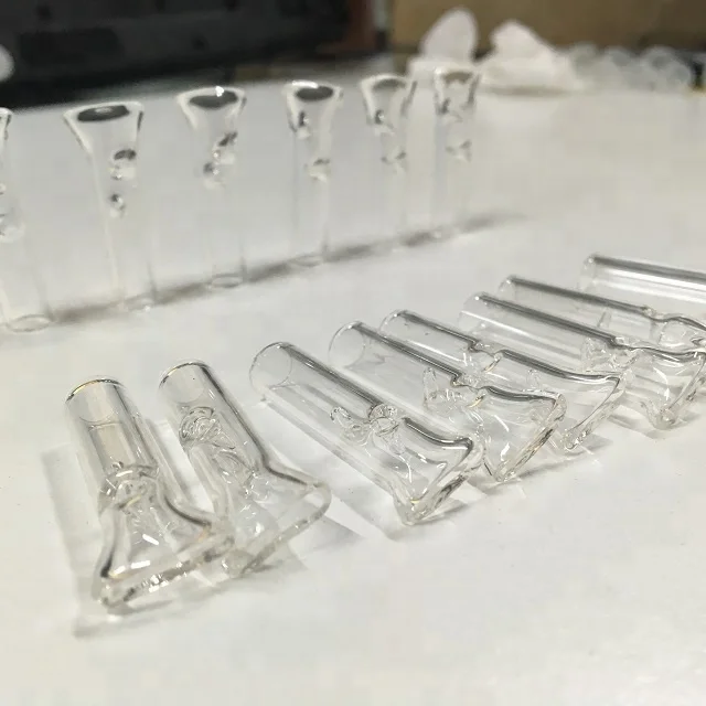 Wholesale clear smoking filter tips glass drip tips glass rolling paper tips