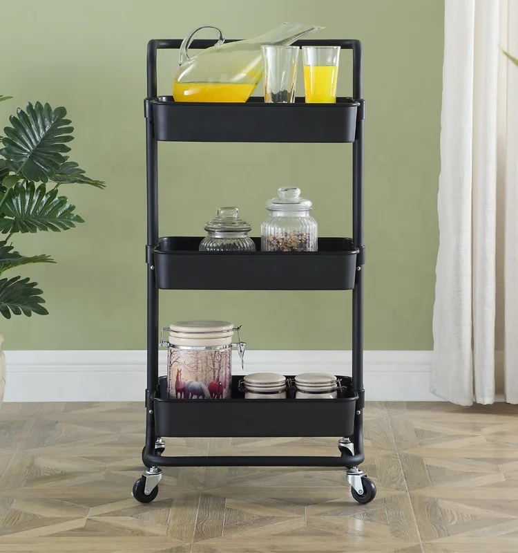 3 tiers furniture tool hand trolley/ utility trolley cart