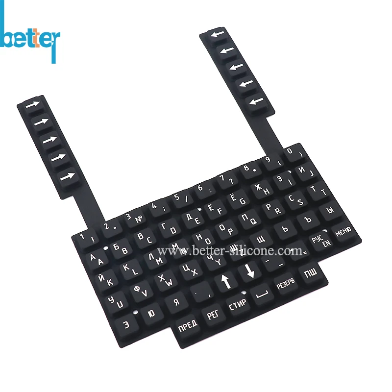 Пользовательская лазерная резка подсветка силиконовая резиновая кнопка