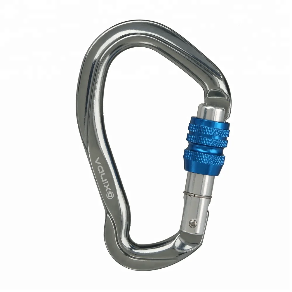 XINDA 23kN rock climbing carabiner climber screwgate carabiner  for hiking travel mountaineering