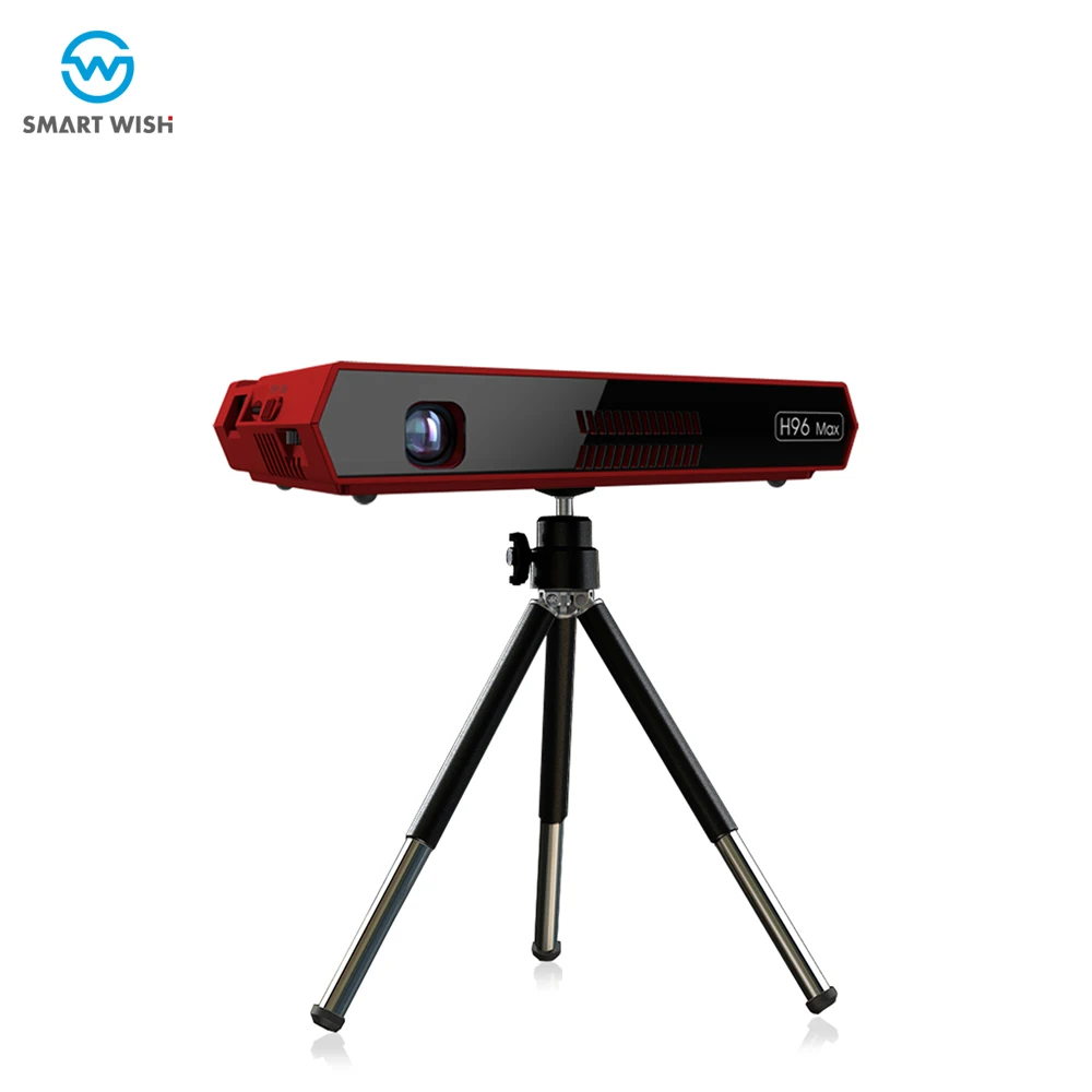 H96 max OCTA CORE S912 projector  2G 16G WIFI 5G with BT HD input android   DLP pocket smart projector