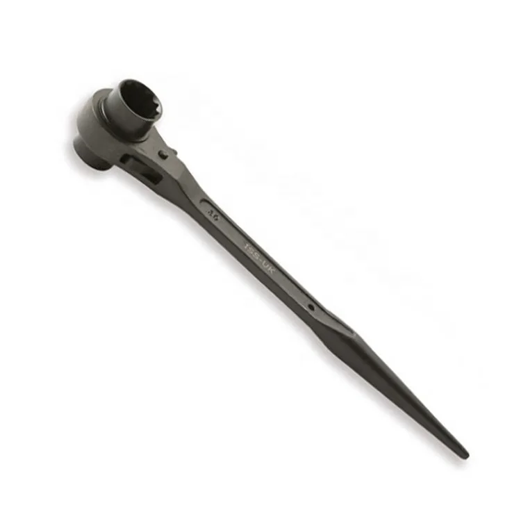 Spud Ratchet Wrench 21 x 24mm Sockets with Bent Podger for Scaffolding