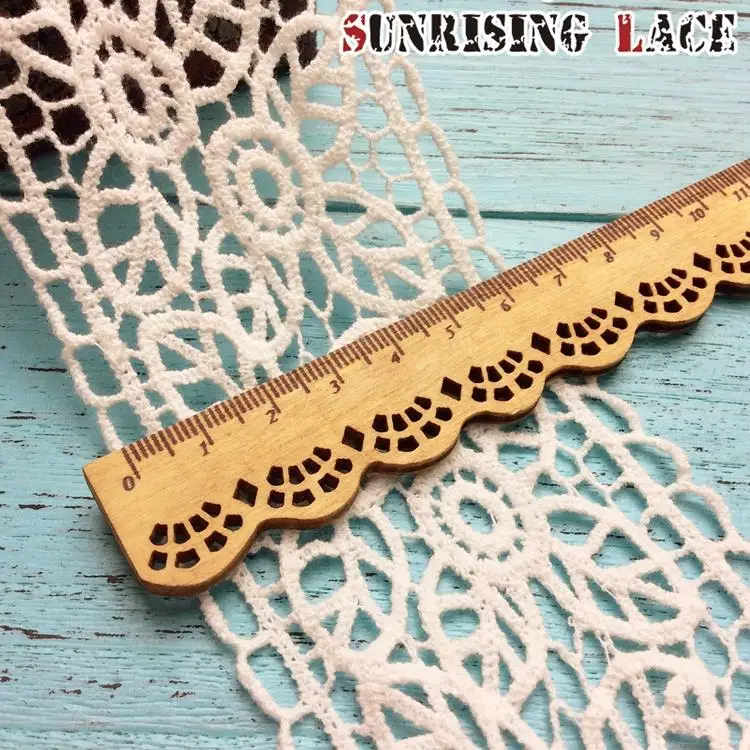 New Designs 3cm Embroidered Dress Wedding Turkish White Cotton Embroidery Lace Trim